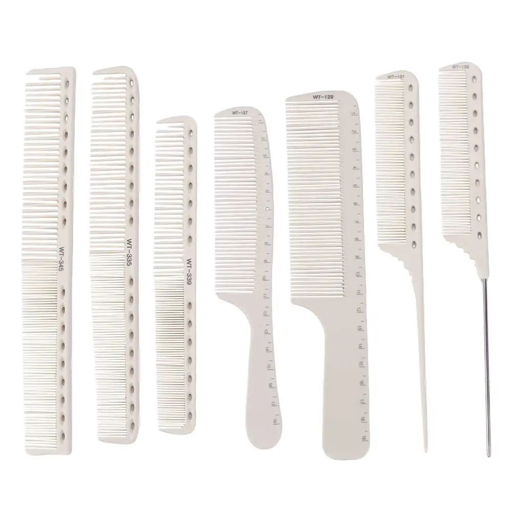 Double-sided Laser Scale Hair Comb Non-slip Handle Anti-static Hair Cutting Comb Salon Styling Tools