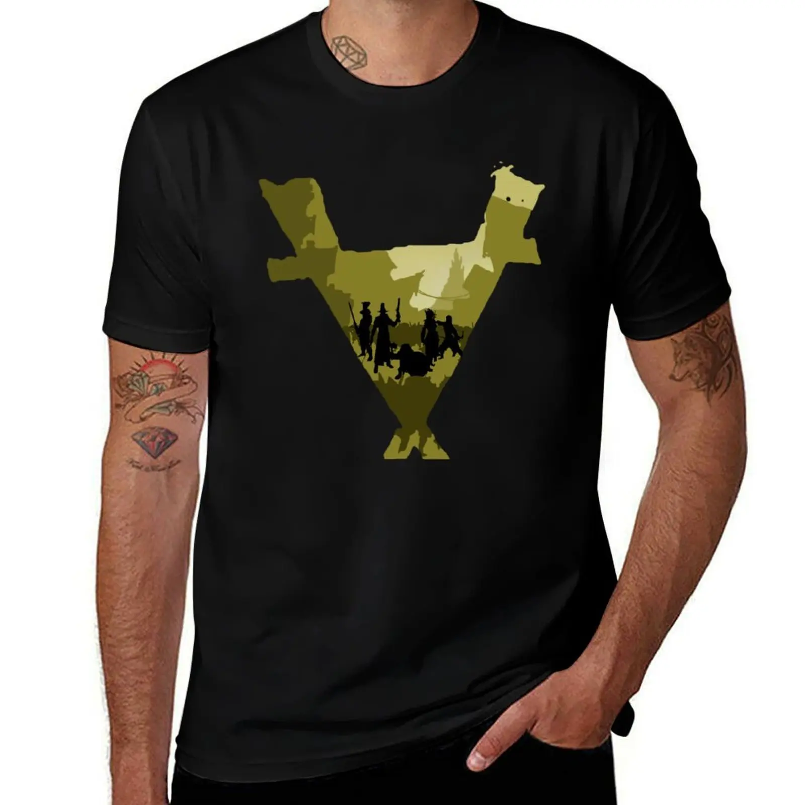 

Vermintide Last Stand Silhouette T-Shirt man t shirts high quality luxury brand anime tshirt T-Shirt