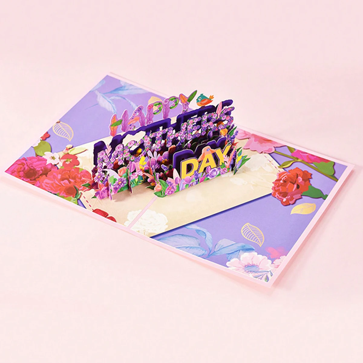 1 carte de vœux exquise pour la fête des mères, carte de vœux « bonne fête des mères », cadeau de fête des mères pour maman (avec enveloppe)