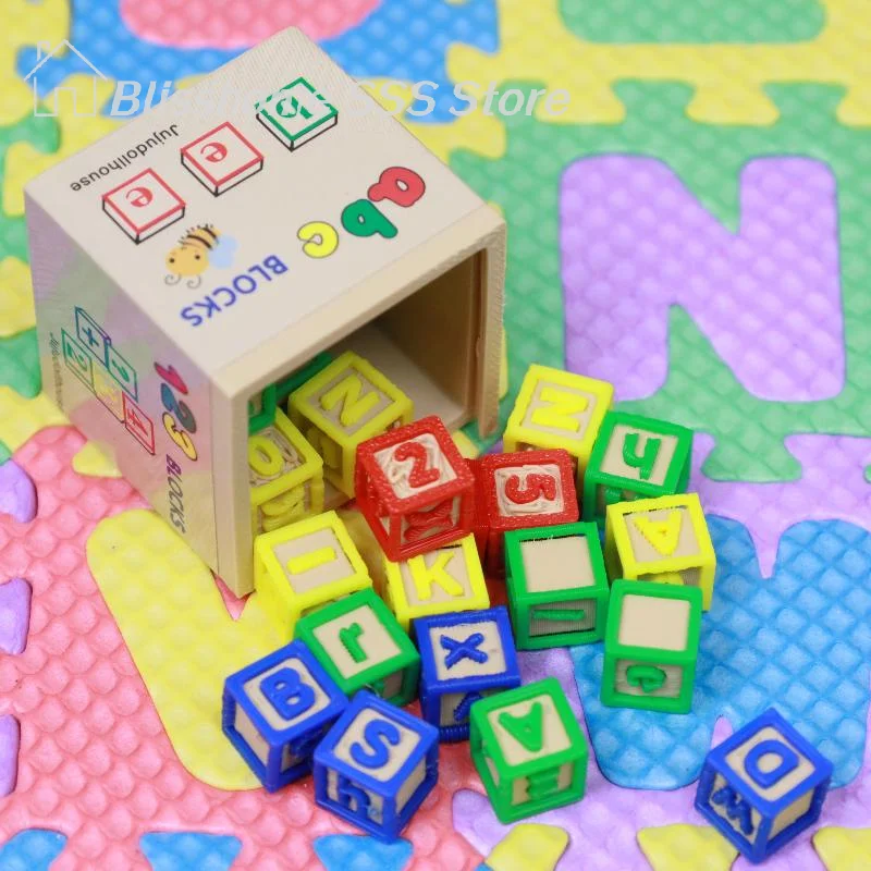 

【S】1 Set Doll House Accessories 1/6 Scale Miniature Dollhouse Simulation Mini Building Block Assembly Model Toys - Ideal