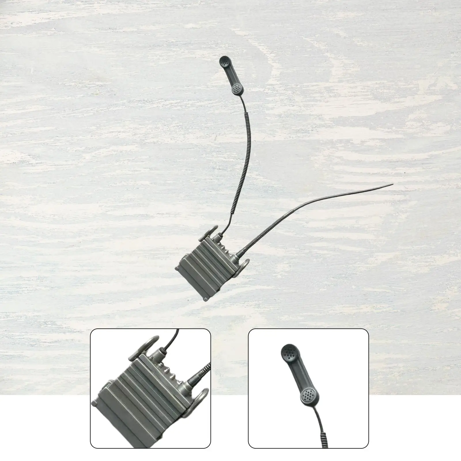 

1: 6 Radio Station Phone Model, Soft Rubber , Communication, Equipment, Model for 12inch Action Figures Diorama Accessory