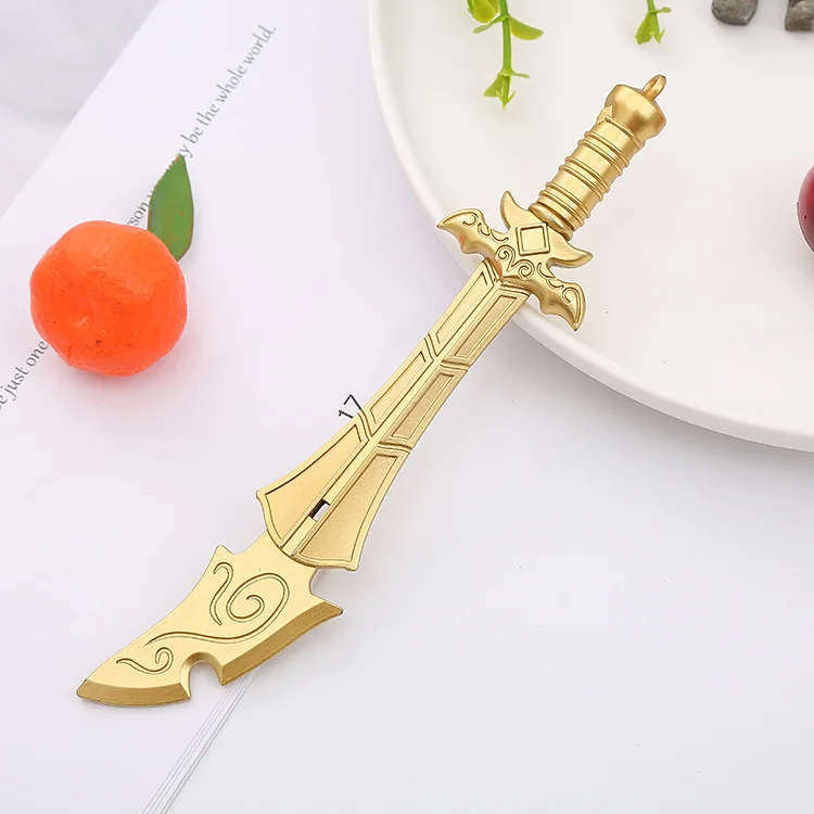 50PCS  Creative weapon modeling neutral pen cartoon sword water pen cute student pen office stationery signature pen wholesale