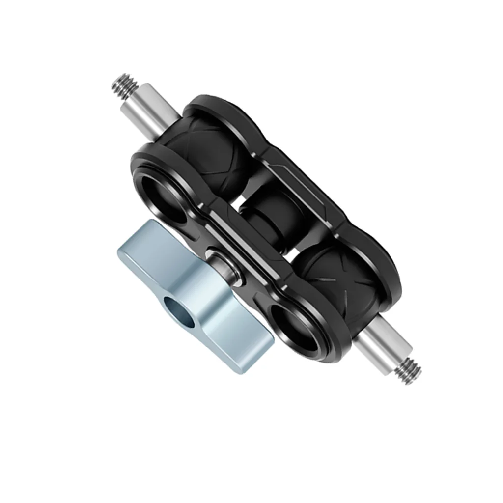 Magic Arm 92-103MM Dual 1/4" Schraube 360° ° Kugelkopf Verstellbarer Gelenkarm für Kamerakäfig Gimbal Stativ Monitor Mikrofon – Detail 13