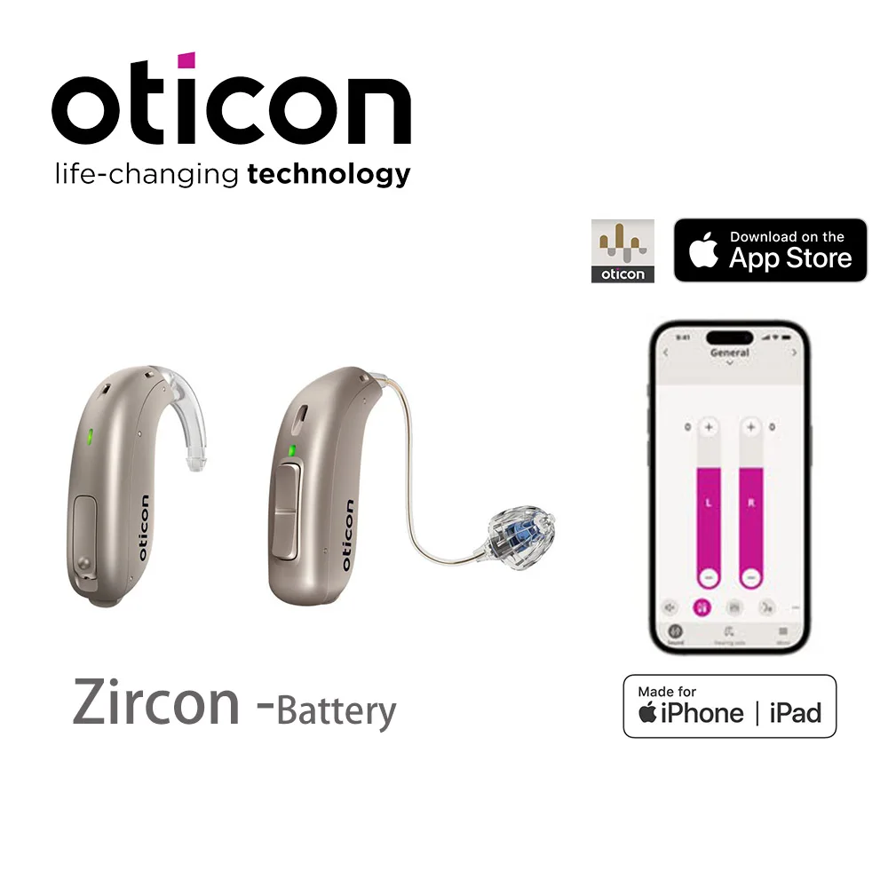 Слуховой аппарат Oticon с цирконом для празднования жизни вокруг вас, открывается для полноценной звуковой сцены с Навигатором OpenSound