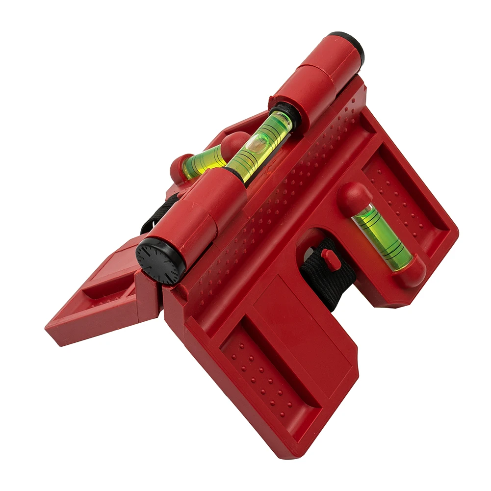 

High Quality Meter Post Post Level Versatile Adjustable Horizontal Magnetic 3 Vials 4 Strips 90° Angle Plastic