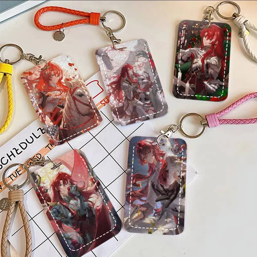 

Держатель для карт Game Argenti Honkai Star Rail, подходит для кредитных карт, проездных билетов, прямоугольный брелок из мягкой кожи, защитный чехол для ключей