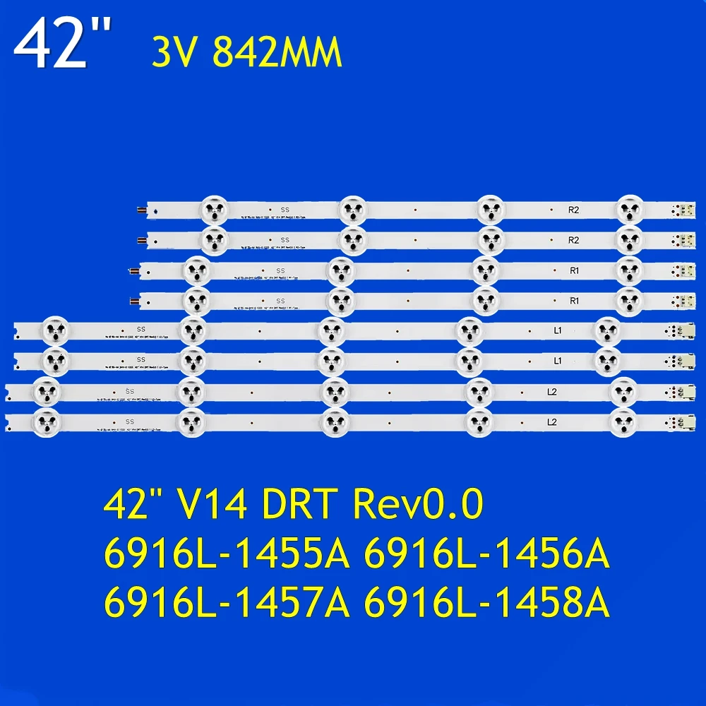 

Светодиодный лента для подсветки для 42LA6300 42L6453DB 42PFL3107/60 42PFH5209/88 42PFK6309/12 42PFH5609/80 LC420DUE-PGF1 42 "V14 DRT Rev0.0