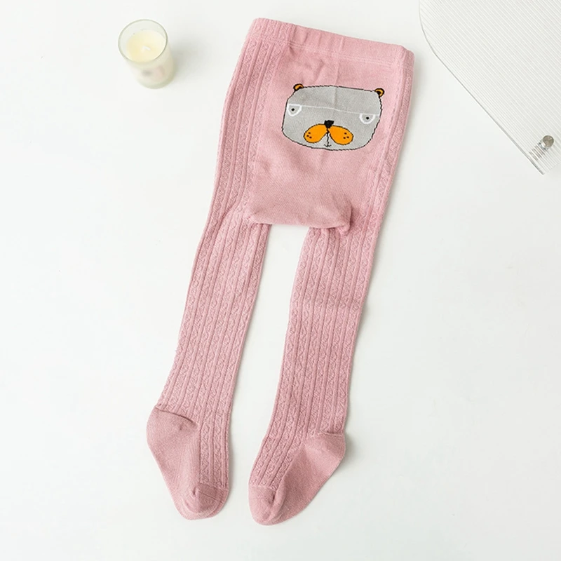 Spring Autumn Baby Socks Solid Color Cotton Pantyhose Casual Cartoon Animals Infant Stockings For Girls Boys Baby Clothes 2-6Y