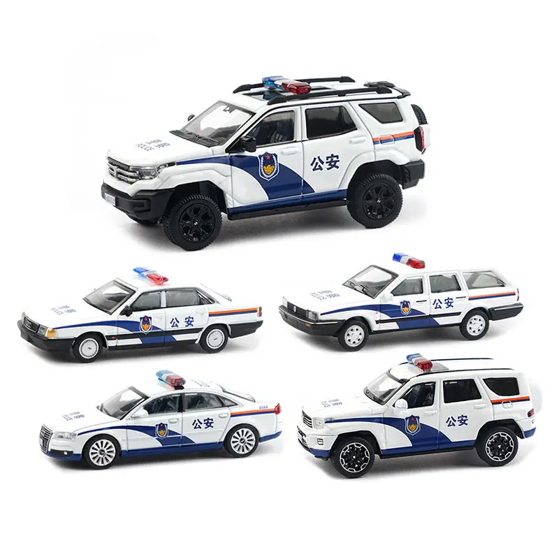 

XCARTOYS 1/64 Public Security Police Car Santana Jetta Audi Buick Tank Alloy Toys Diecast Metal Model Gift Toys for Boys