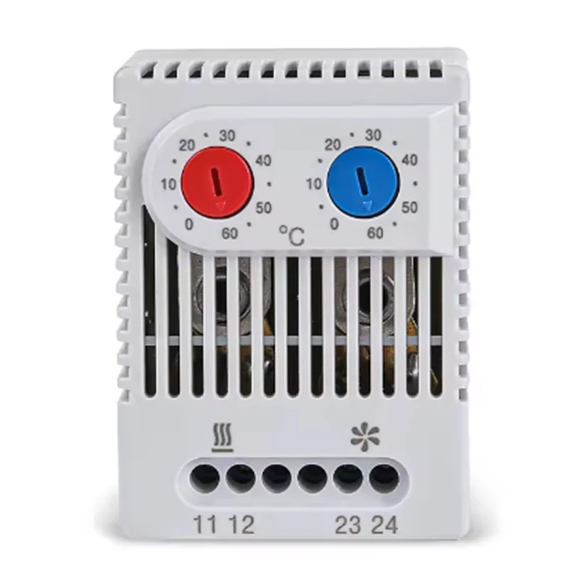 N82R ZRO 011 Rail-Type Mini Bimetallic Thermostat Mechanical Controller With Normal Open And Close Settings