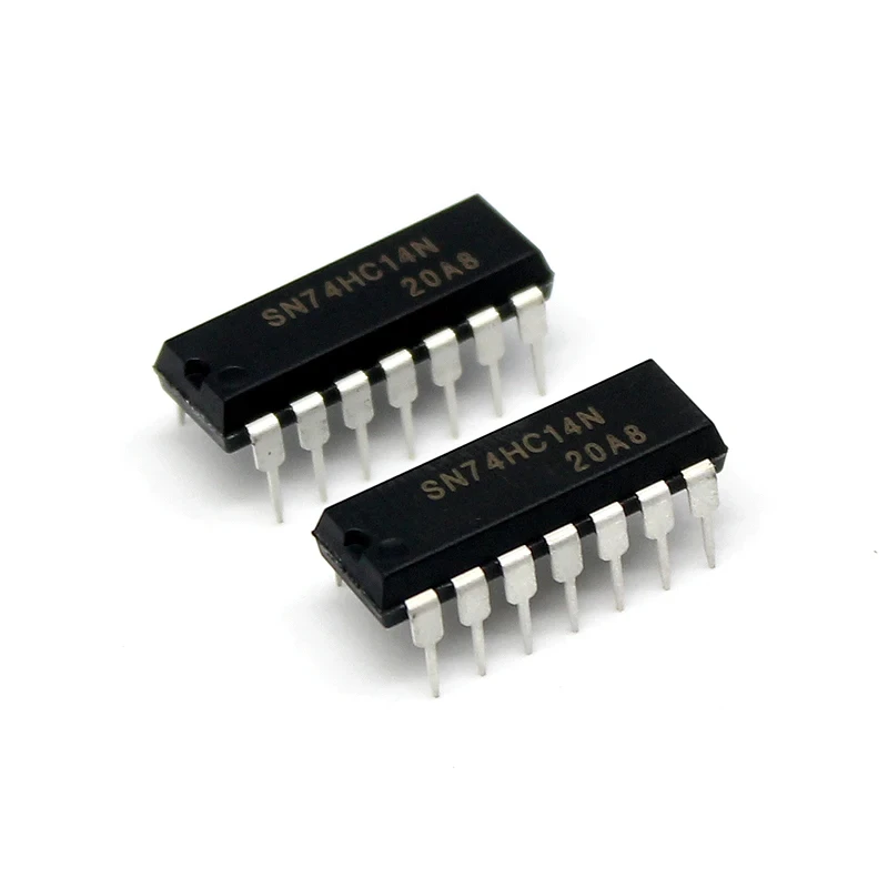 New original logic IC 10PCS/LOT SN74HC14N 74HC14 DIP-14 Integrated circuit Hex inverting Schmitt trigger