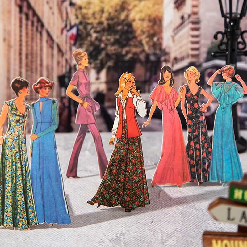 

Набор стикеров Mr. Paper, 100 шт., в стиле ретро, с персонажами 90-х годов, для декора дома, скрапбуков, DIY-поделок, подарков