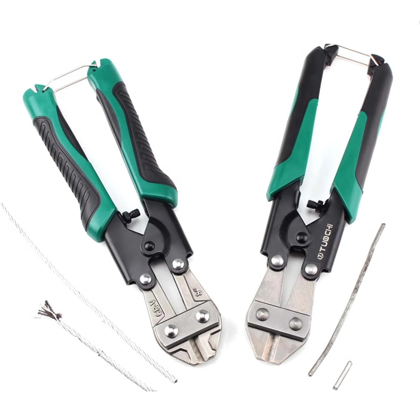 

8 Inch Manual Bolt Cutter, Eagle Nose Steel Bar Pliers Wire Rope Cutting Scissors, Max Opening 6mm