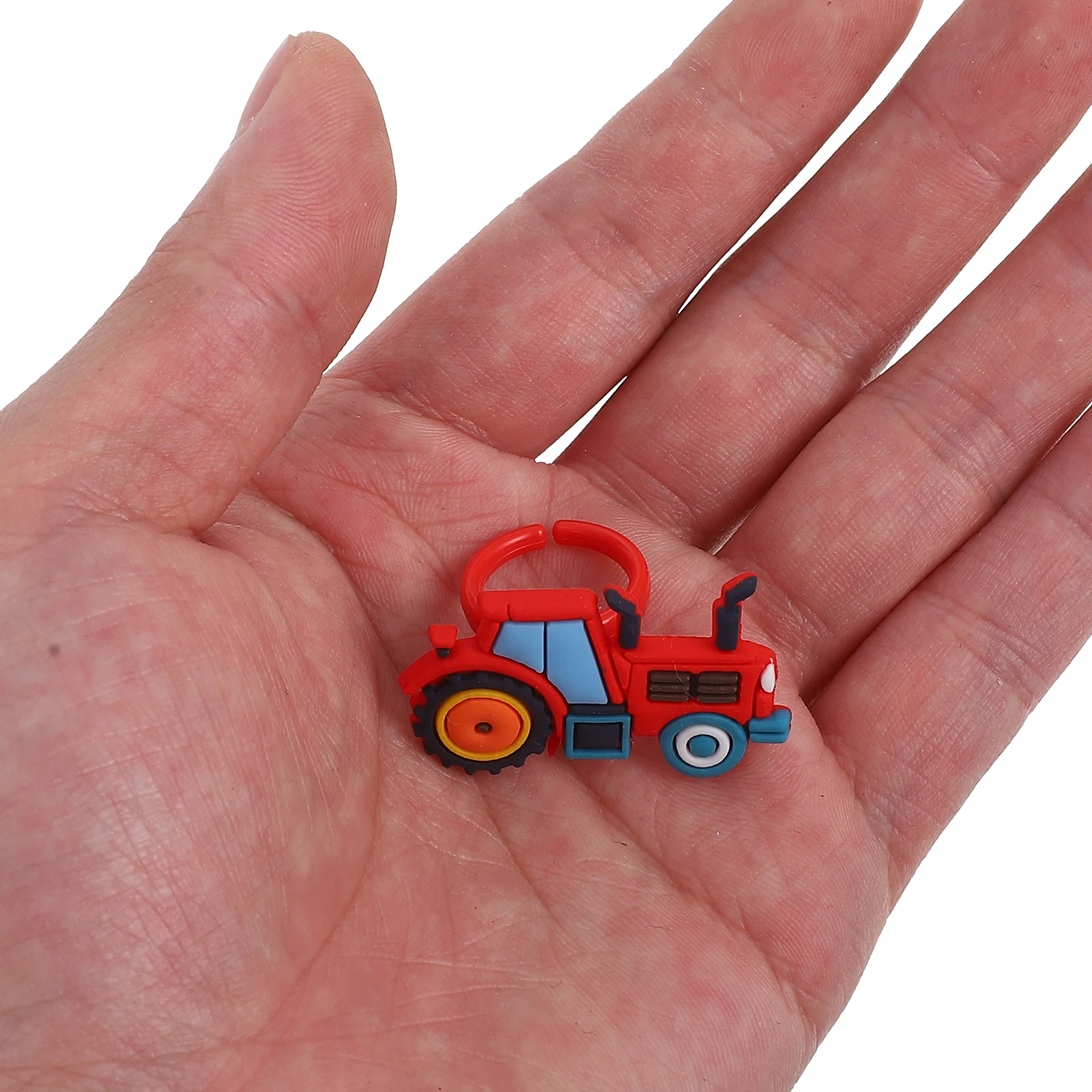 

18 pcs Farm Vehicle Rings Kids Birthday Party Favors Children Toys Agricultural Jewelry Novelty Carnival Prize Plastic