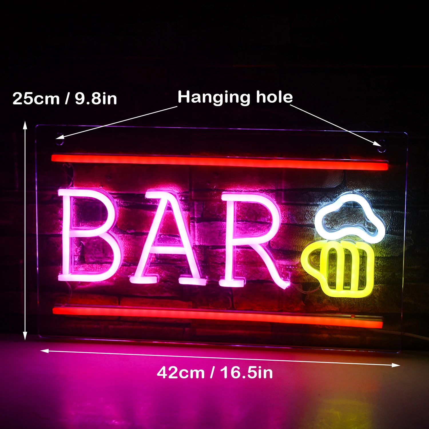 Bar Design Leucht reklame LED Wand dekoration USB angetrieben Acryl für Schlafzimmer Partys Cocktailbar Mann Höhle Shop Club Zimmer Kunst Logo Dekor