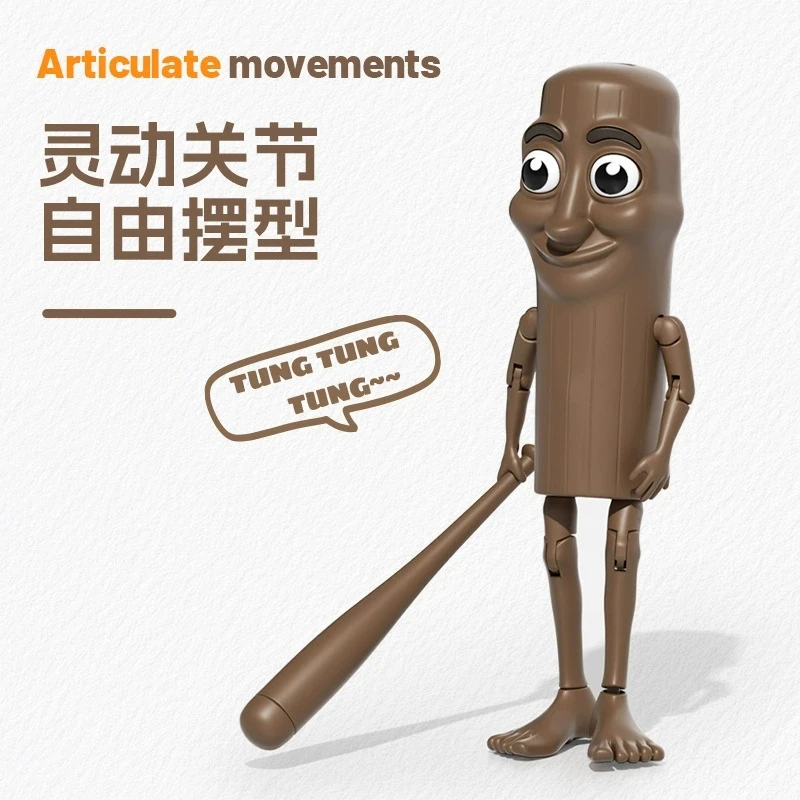 Tung Tung Tung Sahur ตัวเลขของเล่นอะนิเมะรุ่นตัวเลขการกระทําโต๊ะตกแต่งของขวัญ