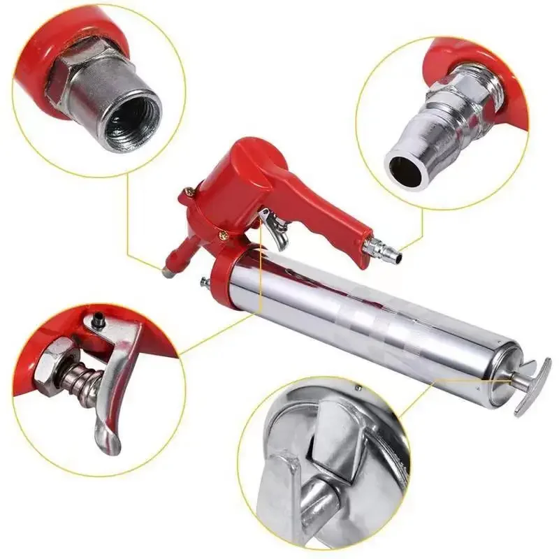 400CC Pneumatic Grease Gun Portable Pneumatic Compressor Pump Grease Gun For lubricating Various Car Excavators And Ships