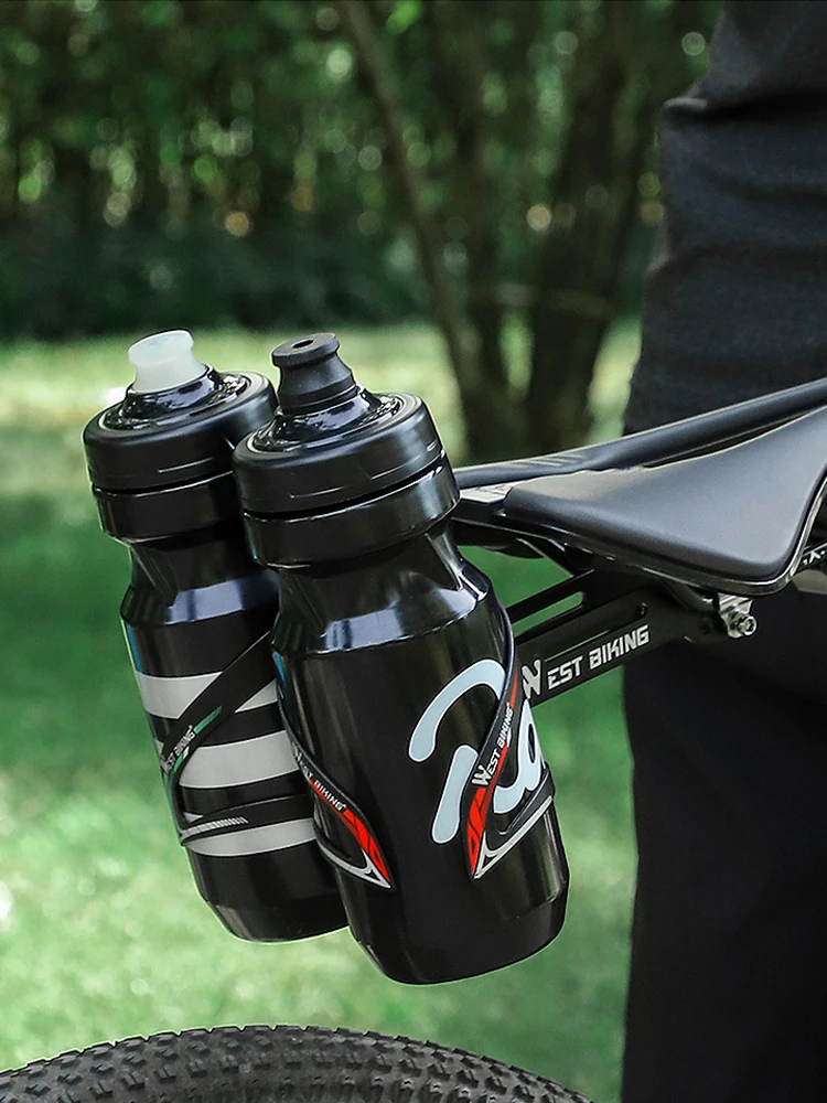 AliExpress West Biking WEST BIKING Bicycle Water Bottle Cage Extender MTB Water Cup Holder Converter Road Bike Saddle Extension Stand Bike Accessories