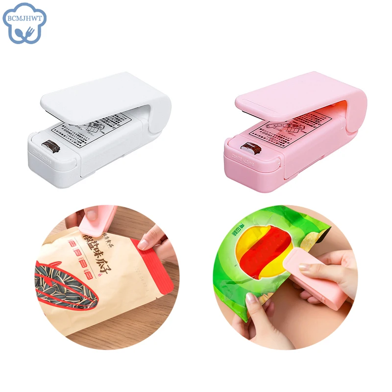 Mini Heat Bag Packaging Sealer Portable Plastic Bag Clip Sealing Machine Food Storage Seal Snack Sealing Kitchen Gadgets