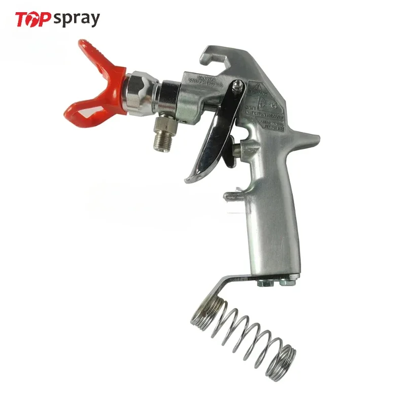 Topspray345bar Airless Paint Spray Gun with repair kit no filter Inlet connector:1/4″NPS Output connector: 7/8″ 2-finger trigger