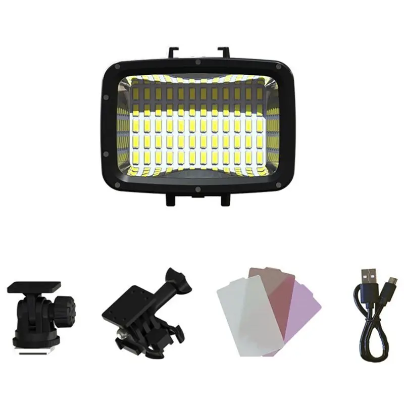 

Подводный фонарь A01K-SL-101 с высокой яркостью 1800 лм для подводной видеосъемки и фотографии, водонепроницаемый до 40 м, для GoPro