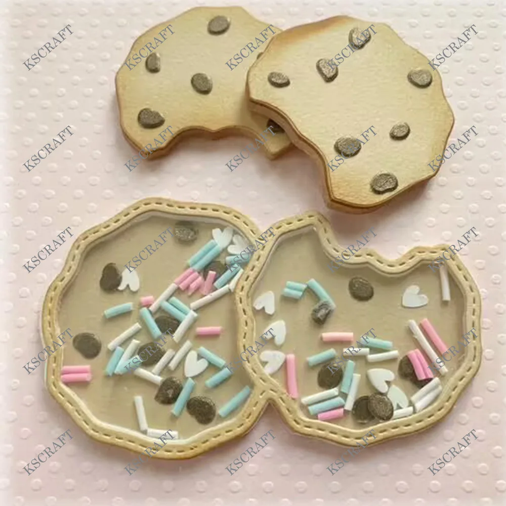 KSCRAFT Cookies Shaker Cutting Dies Stencils for DIY Scrapbooking Decorative Embossing DIY Paper Cards