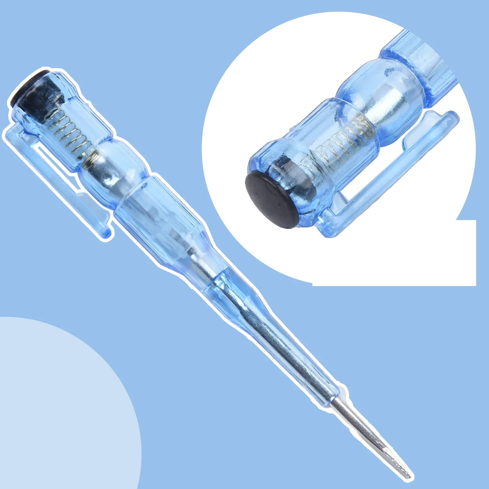 1 pz Tester Elettrico Penna di Prova Cacciavite Piatto Portatile Strumento Elettrico Tester di Tensione Cacciavite Matita di Prova 100-500 V Utensili A Mano