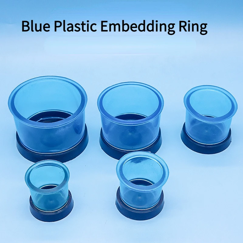 

5Pcs Dental Casting Investment Ring Dental Lab Blue Plastic Models Embedding Ring Wax-embedded Circle Centrifugal Casting Cup