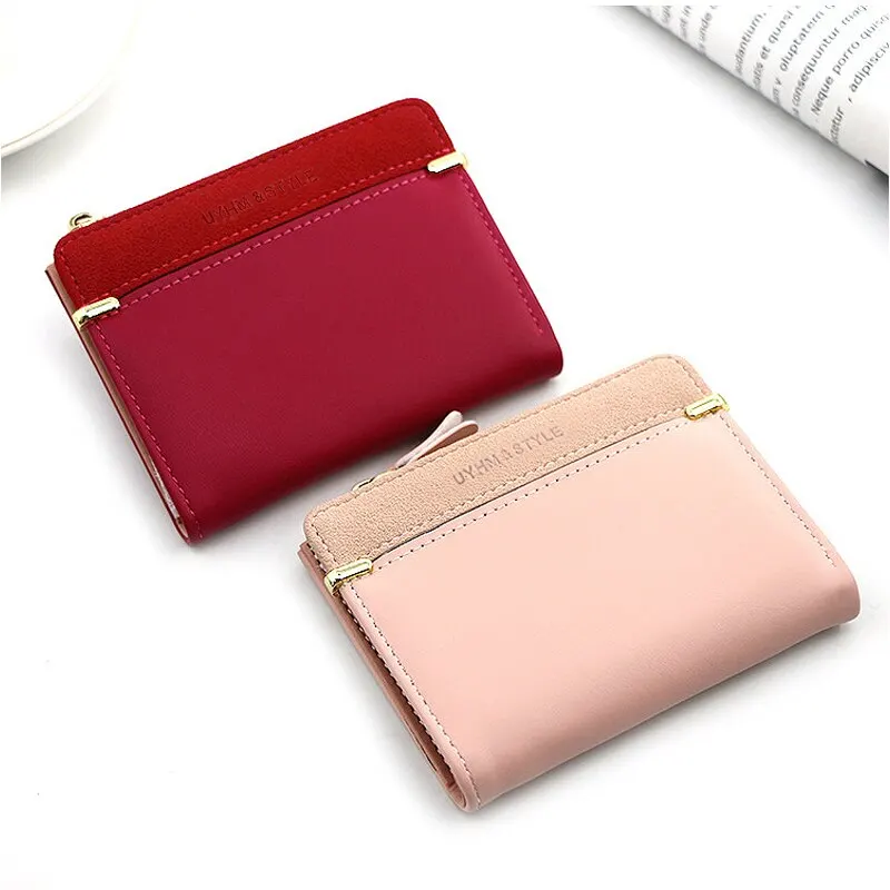 Fashion Simple Elegant Short Women Wallet Ladies Coin Purse for Woman Card Holder Small Wallets Female Mini Clutch for Girl