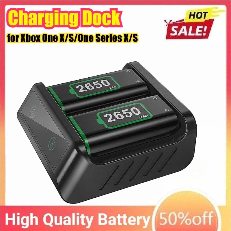 

Rechargeable Battery Pack for Xbox One X/S/One Series X/S Controller USB-C Fast Charger Charging Dock