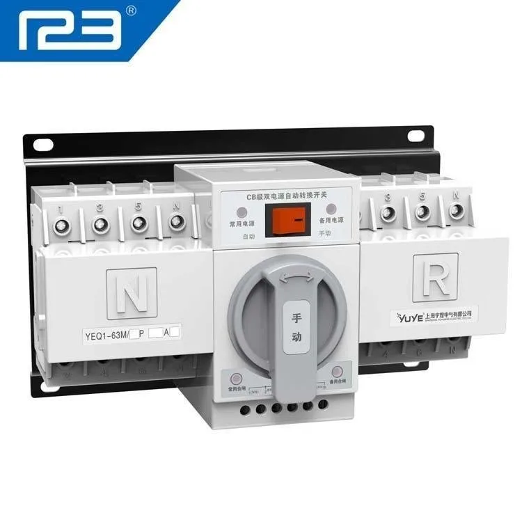Przełącznik transferu ATS klasy CB YEQ1-63M1/3P dla generatora