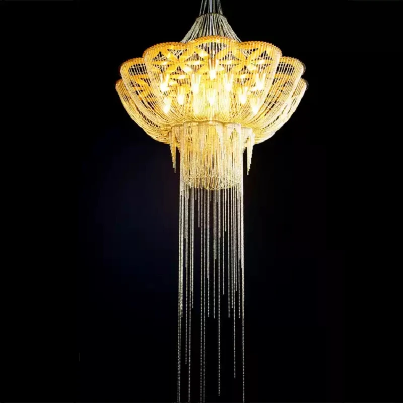 

Modern Chandelier Design For Duplex Living Spaces & Luxury Hospitality Lighting Projects 110v/220v