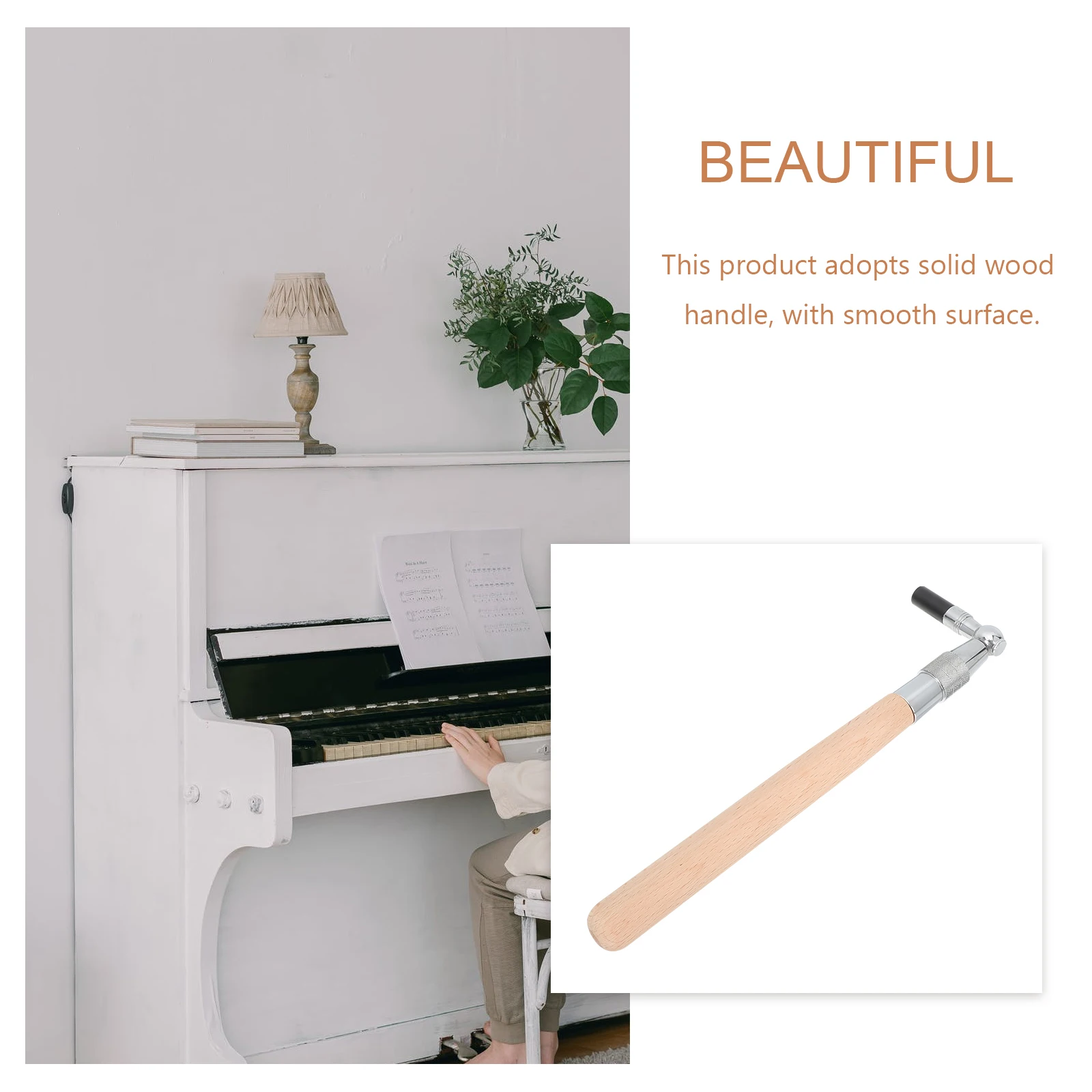 

Piano Wrench Tool Professional Tone Tuning Instrument Lightweight Compact Ergonomic Design Music Instrument Tuning Wrench