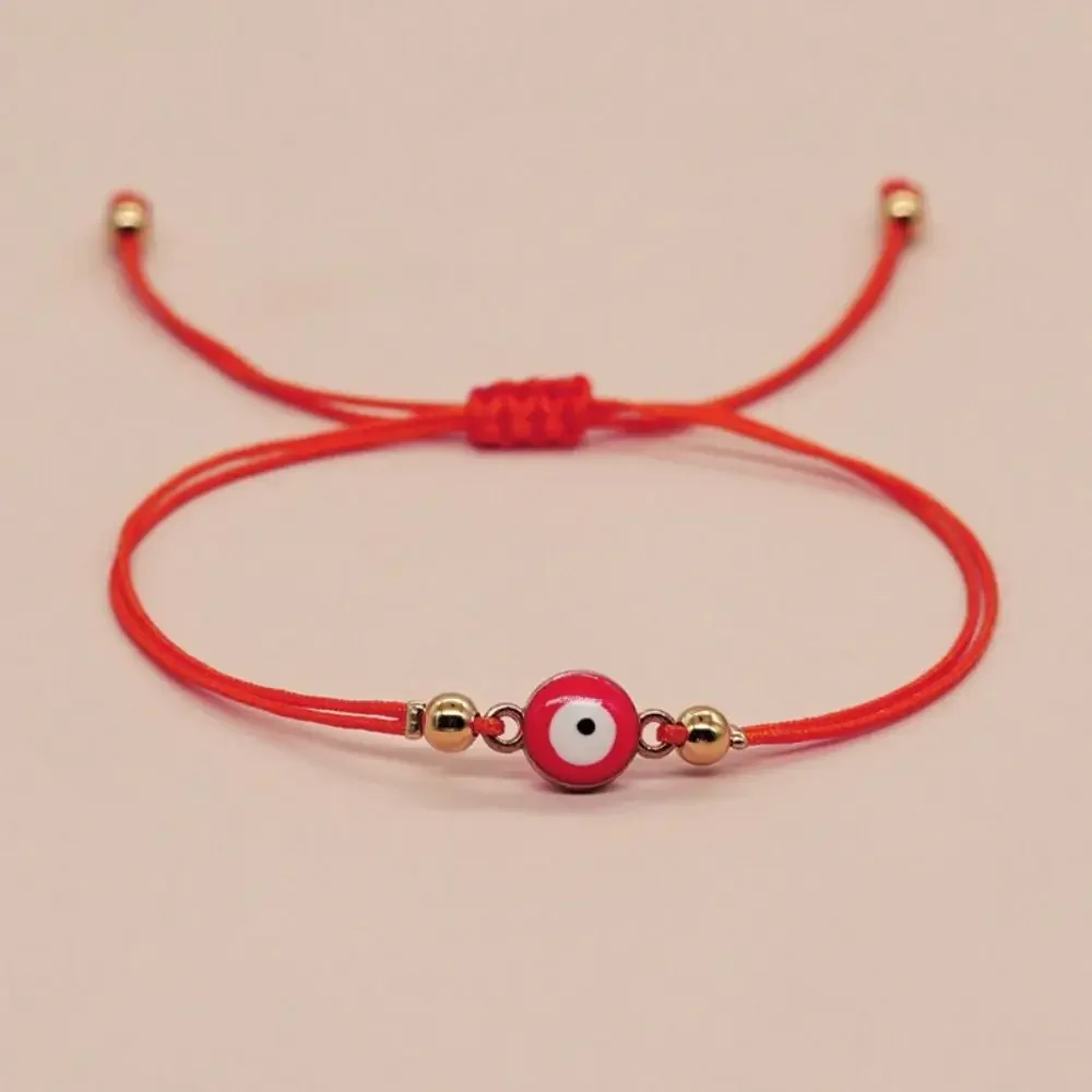 Vintage Greek Eye Demon Eye Bracelet String Handmade Lucky Red Rope Hand Rope Pulseras Fortune Bracelet Women