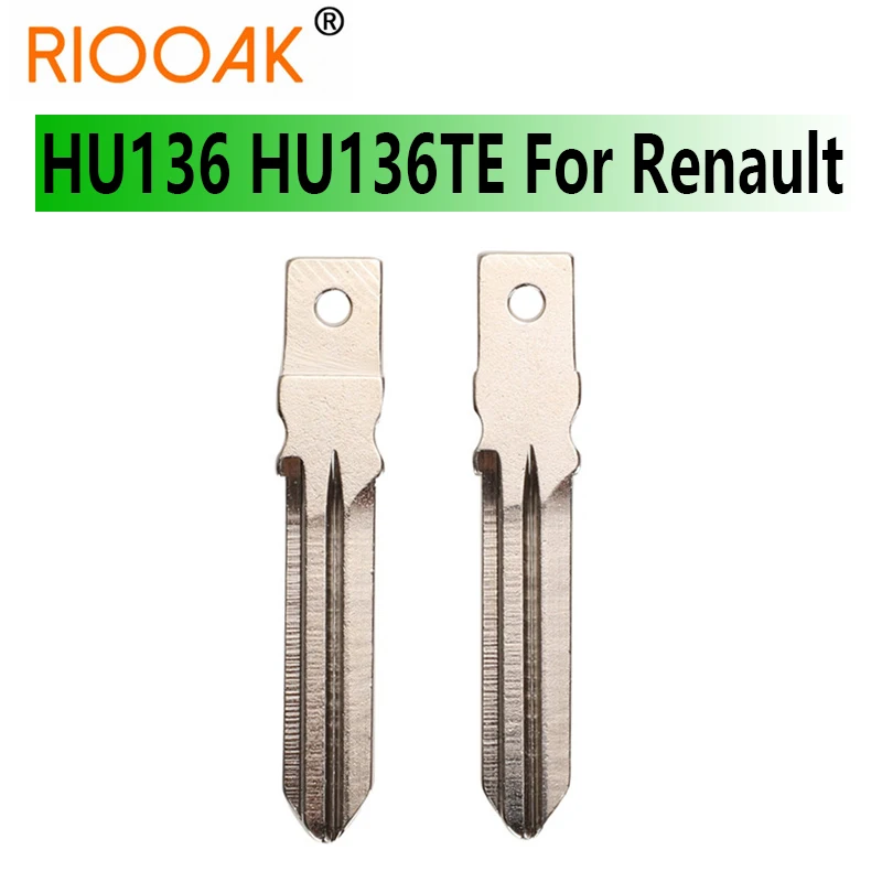 10pcs Original HU136 HU136TE Flip Remote Uncut Car Key Blade For Renault Megan Modus Clio Modus Kangoo Logan Sandero Duster