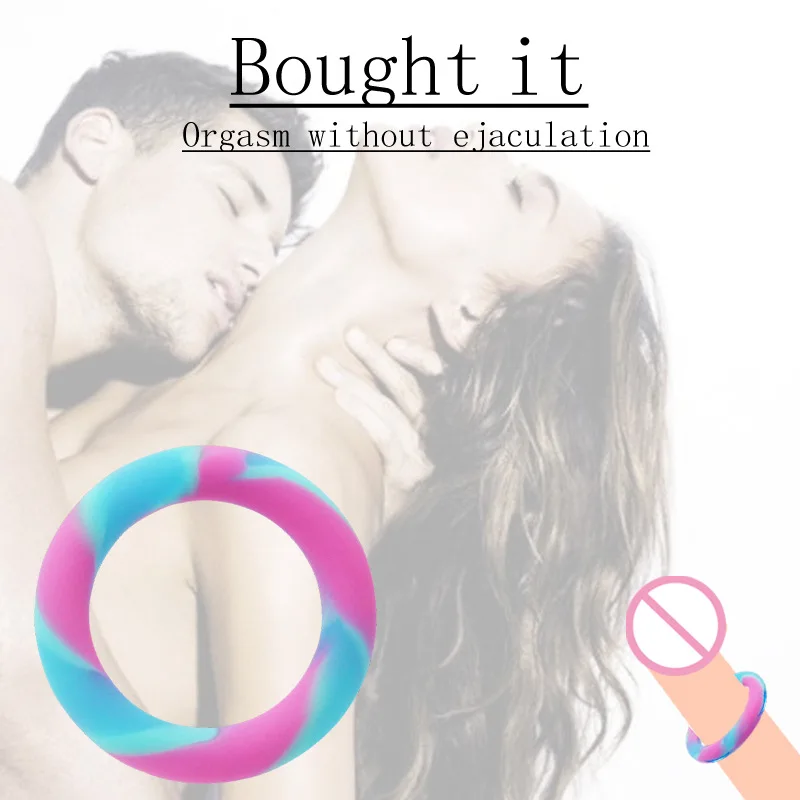 S/M/L Silicone Penis Cock Ring Sex Toys For Men Delay Ejaculation Dick Erection Semen Lock Rings High Elasticity Time Lasting