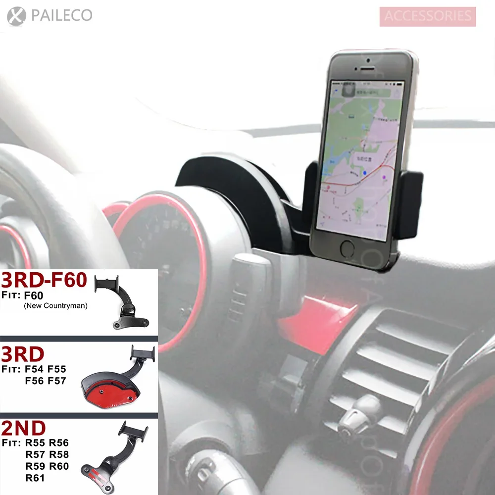 Mobile phones Holder Bracket Wide range of angle adjustment rotating For MINI cooper R55 R56 R57 R58 R59 R60 R61 F54 F55 F56 F60