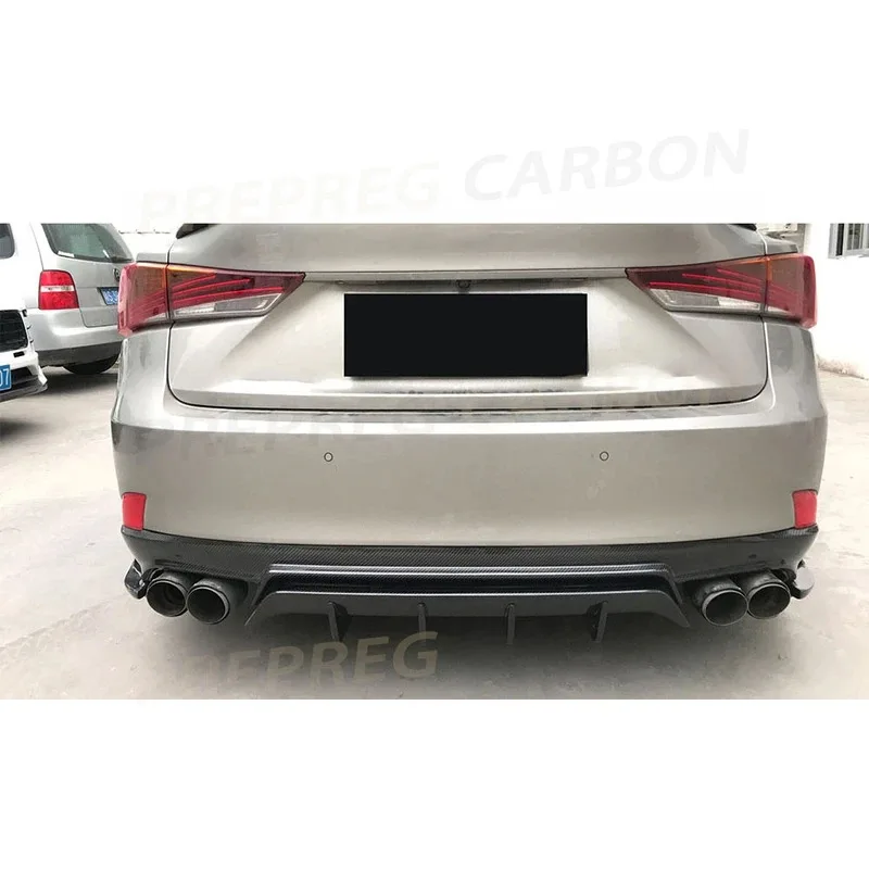 

Carbon Fiber Rear Bumper Lip Diffuser Spoiler Body Kits For IS300 IS350 IS F Sport Sedan 2017 2018 2019 FRP Diffuser