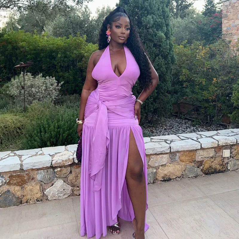 African Dresses For Women 2025 New African Clothes Dashiki Spaghetti Strap Ankara Bazin Traditional Robe Africa Long Dress