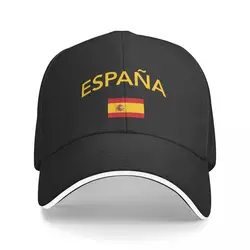 Yellow ESPANA Spain Flag High-end Baseball Cap Women Fashion Coquette Snapback Sunscreen Hat Cool Peaked Cap