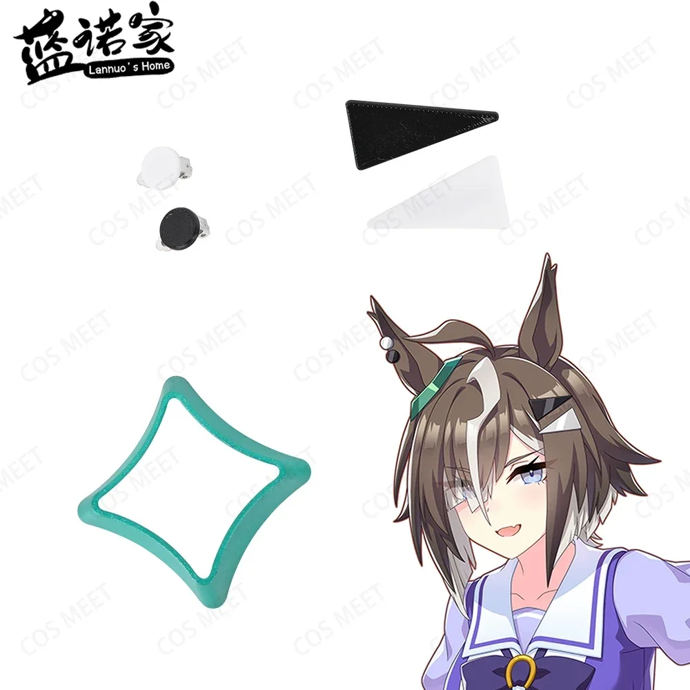 【Lannuo's Home】Uma Musume Pretty Derby Ruler Ship Cosplay Headwear Halloween Carnival Convention Printing Hair Accessories