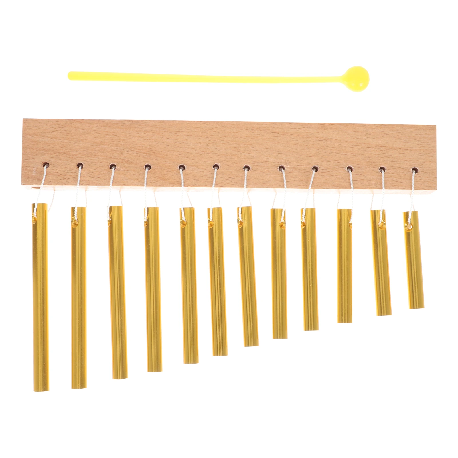 

1set 1Set Orff Musical Instrument Percussion Wind Chime With Stick Kids Music Teaching Twelve-Tone Wind Chimes For Children