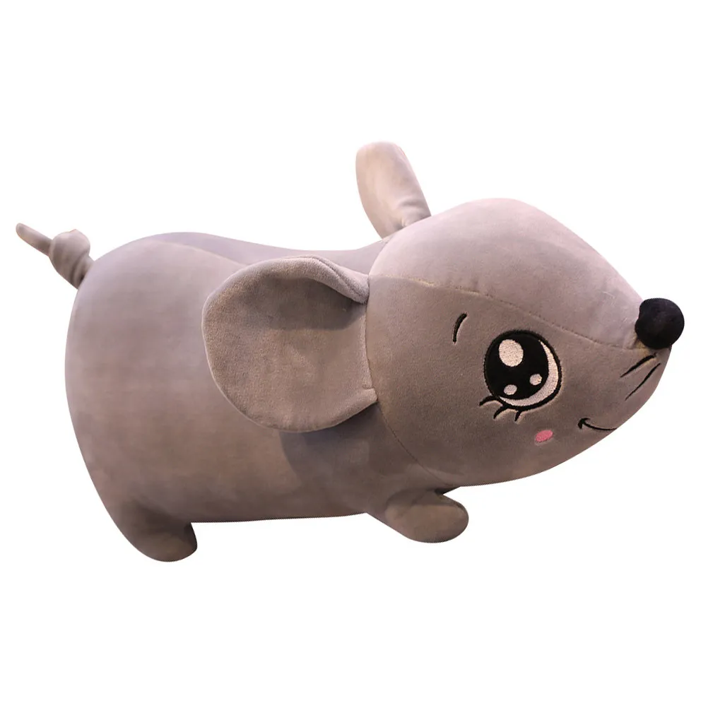 

Cartoon Mouse Shape Stuffed Animal Animal Pillow Soft Cotton Cushion Flexible Stress Relief Sofa Car Decoration Christmas Party