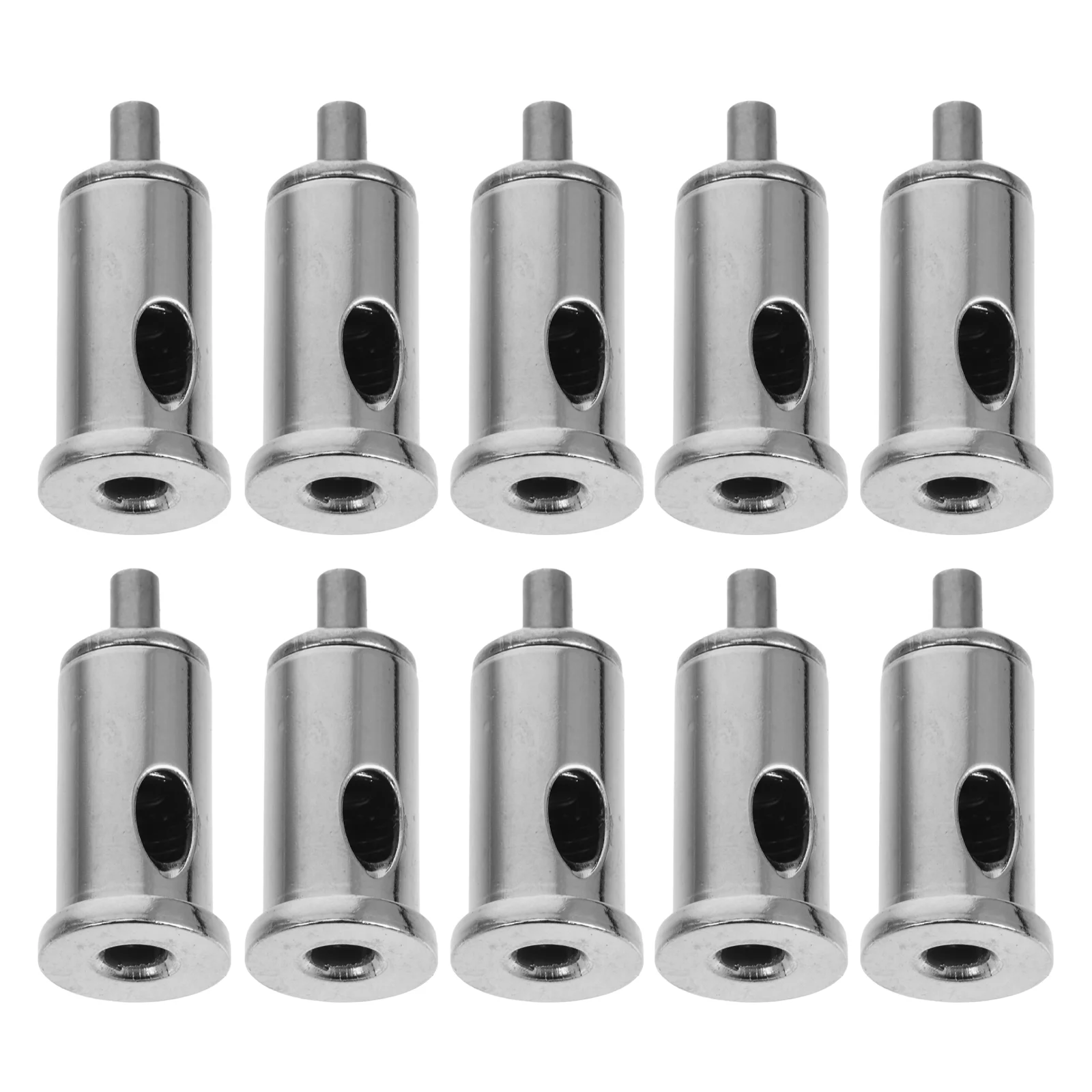 

10 Pcs Wire Rope Locker Clamps for Cable Stainless Steel Clip Cables Fastener Deck Electric