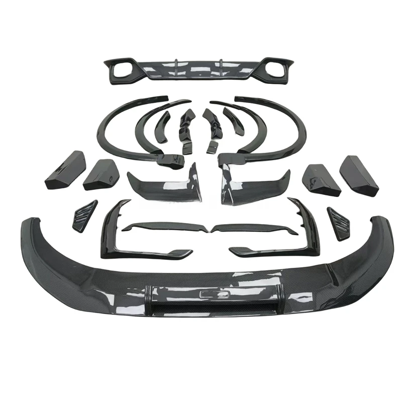 ABT Style Dry Carbon Fiber Front Lip Diffuser Side Skirts Wheel Eyebrow Grille Frame Cover Spoiler Body Kit for RSQ8