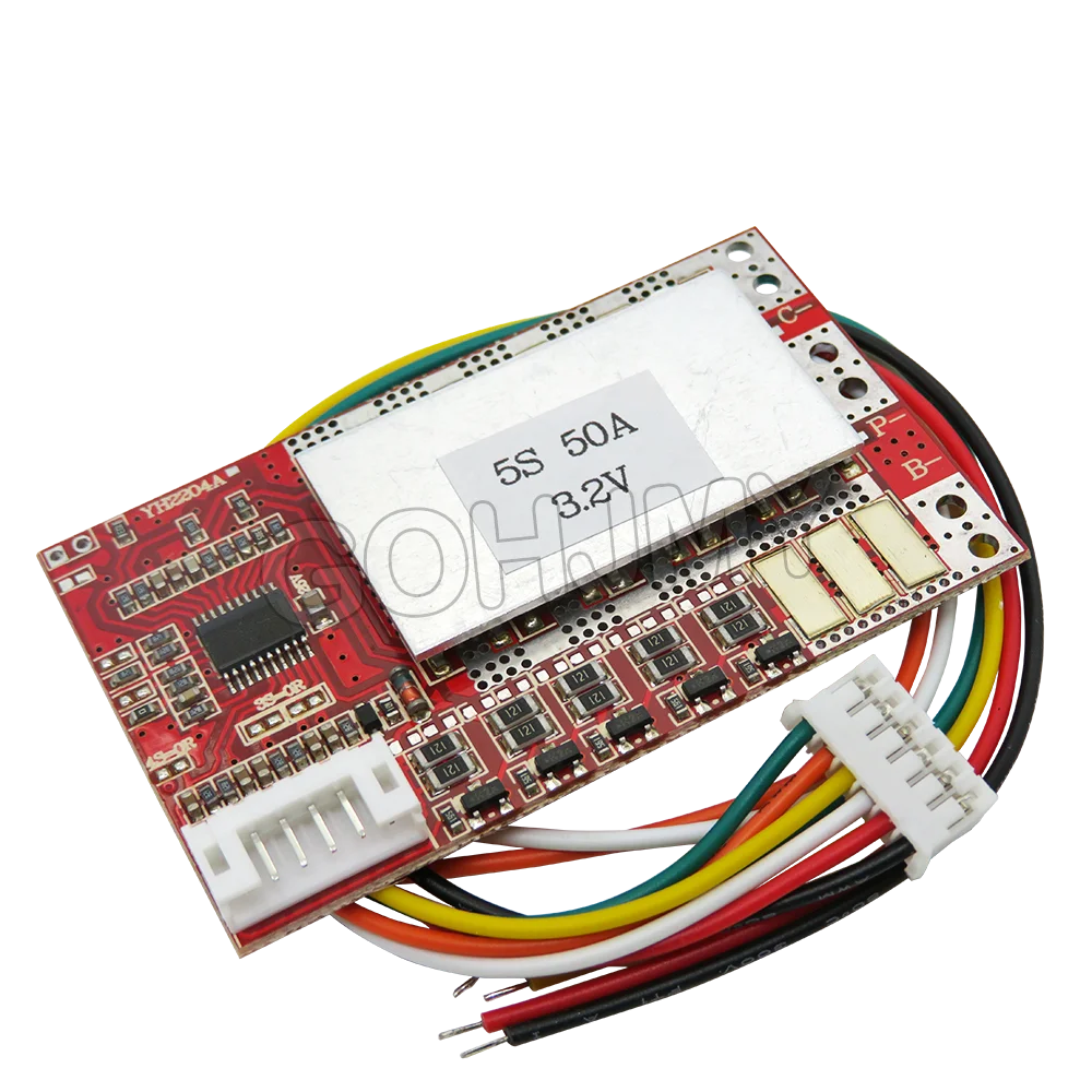 3S 4S 5S 50A BMS Board 3.2V/3.7V Iron Phosphate LiFePO4 Battery BMS 3.2/3.7V 18650 Lithium Battery Protection Board With/Balance