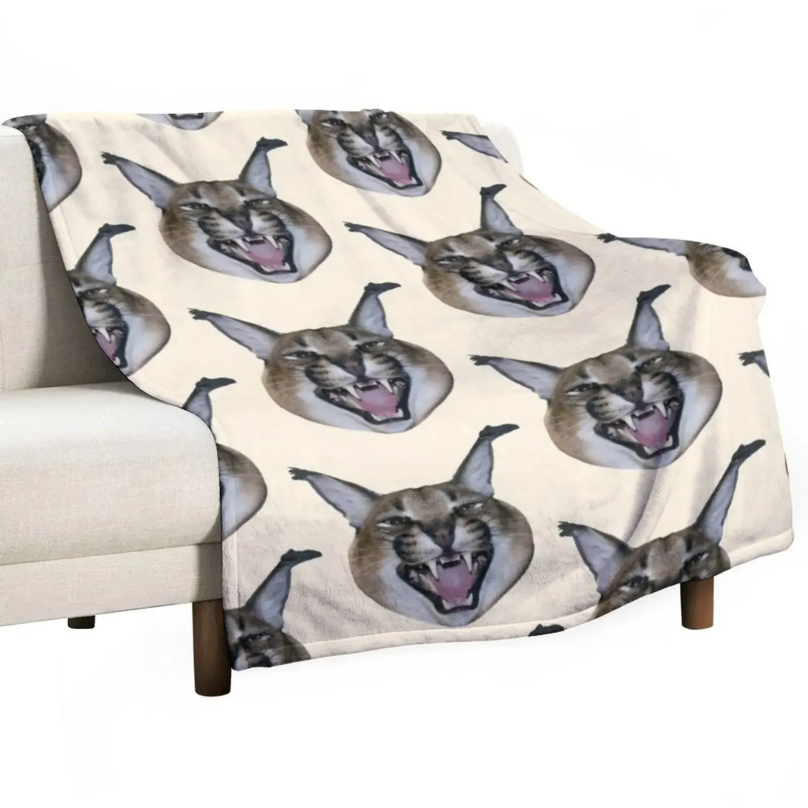 

Big Floppa angry Throw Blanket valentine gift ideas Designers Sofas Loose Blankets