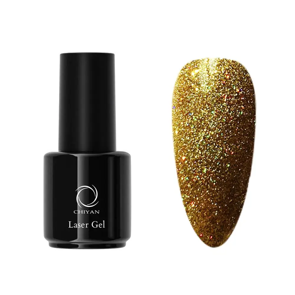 

Top Coat no Wipe High Shine Wholesale Free Sample Gel Reflective Glitter Broken Diamond Gel Nail Polish With Creat You Own Brand