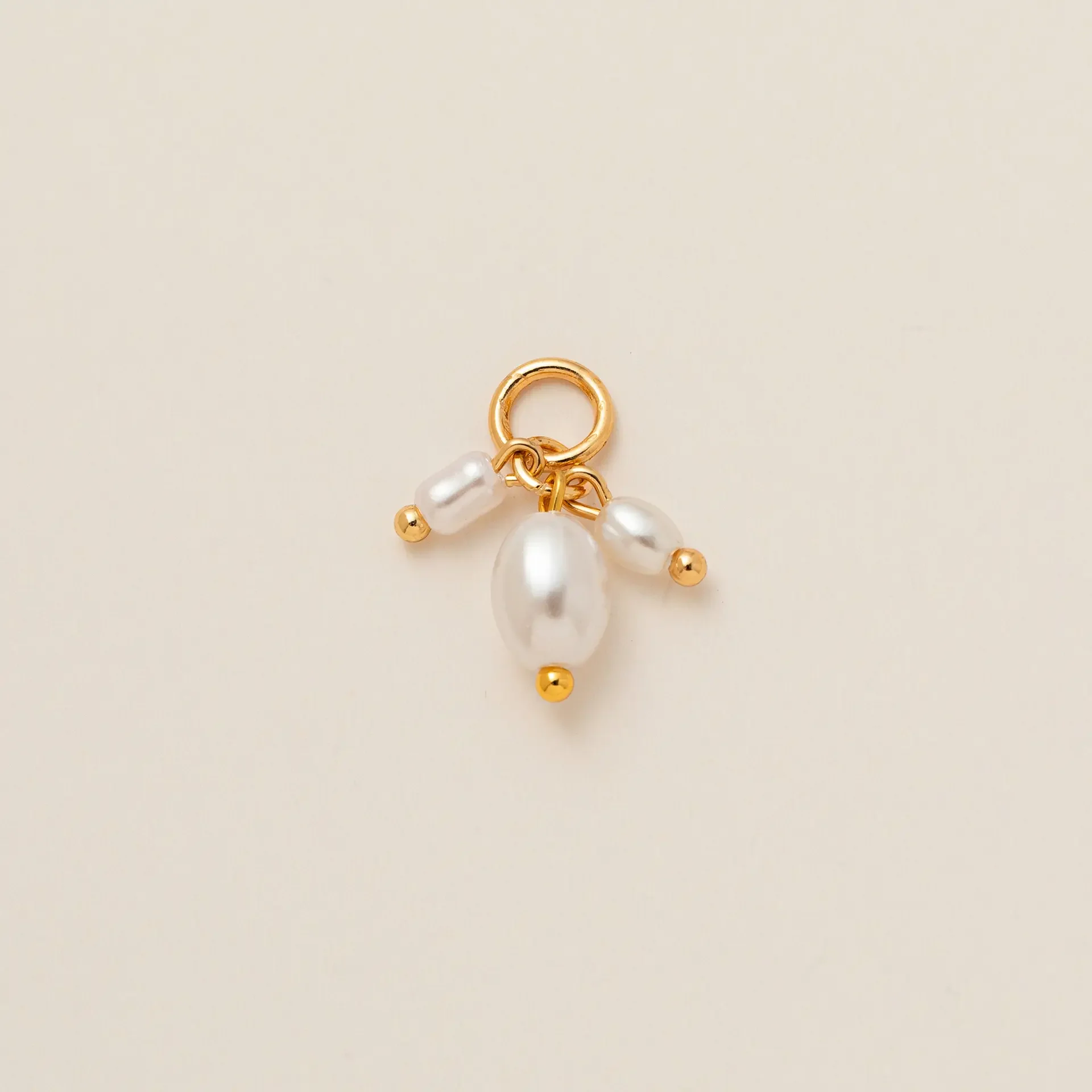 1PC Fashionable retro pearl Pendant Loose ring necklace, independent pearl cross round multi-pearl DIY pendant