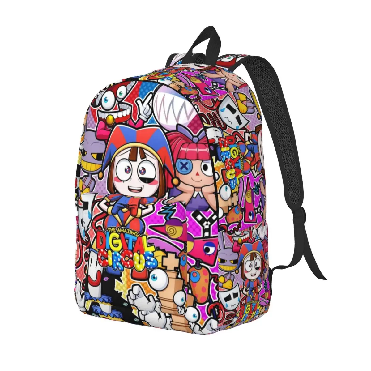 The Amazing Digital Circus Fanart Backpack for Men Women Casual Student Work Daypack Laptop Computer Shoulder Bag Outdoor